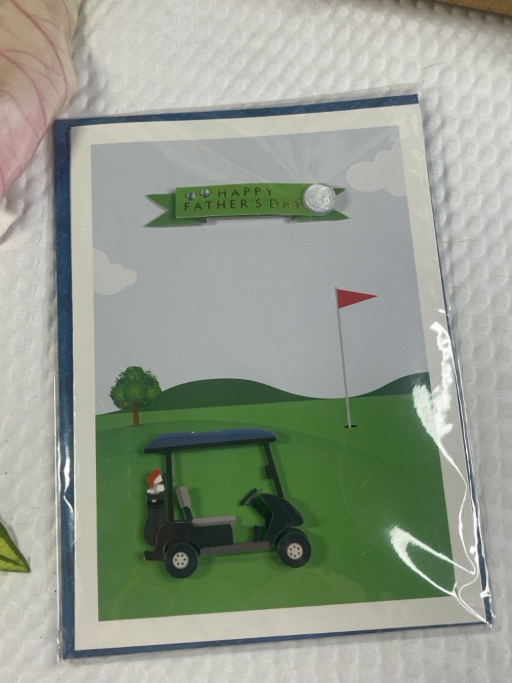 Father’s Day Golf Card 3D Pop Up Greeting Card Burgoyne Golf Cart